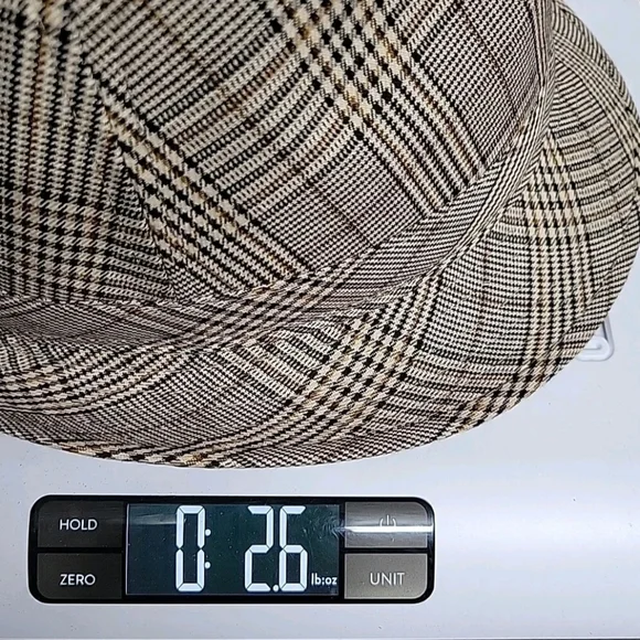 Anoma Woman’s Brown Plaid Fedora Hat Size  100% Cotton 7⅛(22") - Picture 10 of 10